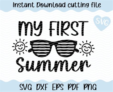 Download Free My first summer svg DXF Files