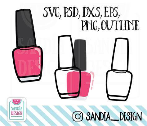 Download Free Nail Polish - SVG File,DXF File Commercial Use For Crafts