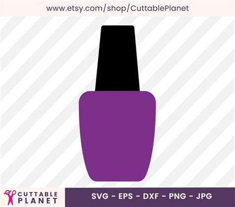 Download Free Nail Polish - SVG File,DXF File Silhouette DXF Files