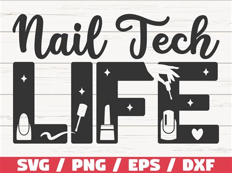 Download Free Nail Tech Life SVG Cut File Commercial Use DXF Files