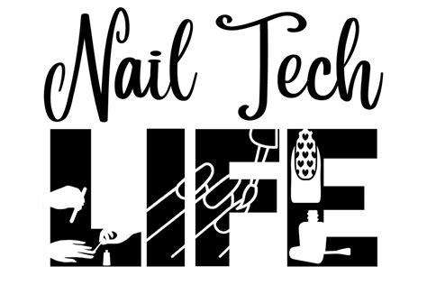 Download Free Nail Tech Life SVG Cut File Printable