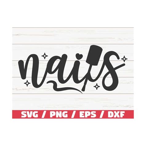 Download Free Nails SVG Cut File Commercial Use