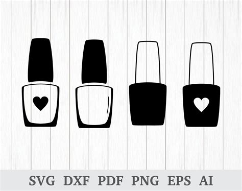 Download Free Nails SVG Cut File Silhouette DXF Files