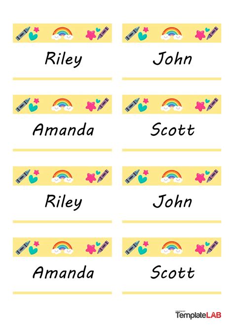 Free Name Plate Template