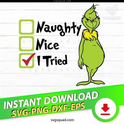 Download Free Naughty or nice SVG Files DXF Files