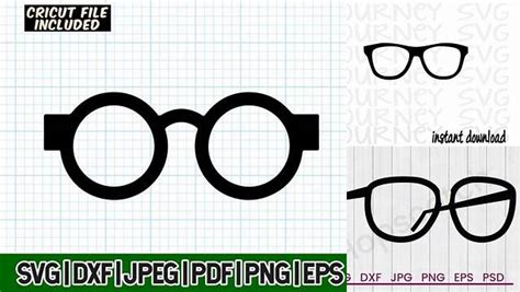 Download Free Nerd Glasses - SVG File, DXF File Easy Edite