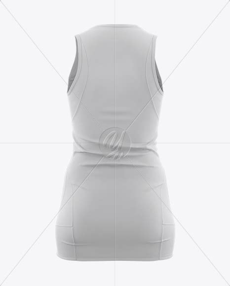 Download Free Netball Dress HQ Mockup - Back View PSD Generator PSD Files