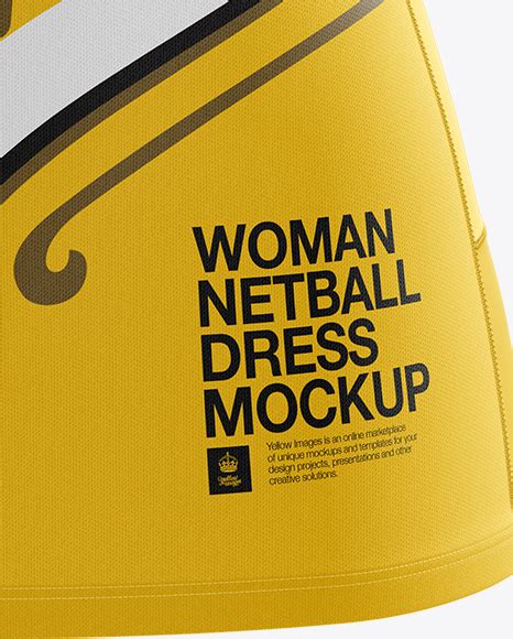 Download Free Netball Dress HQ Mockup - Front View PSD Generator