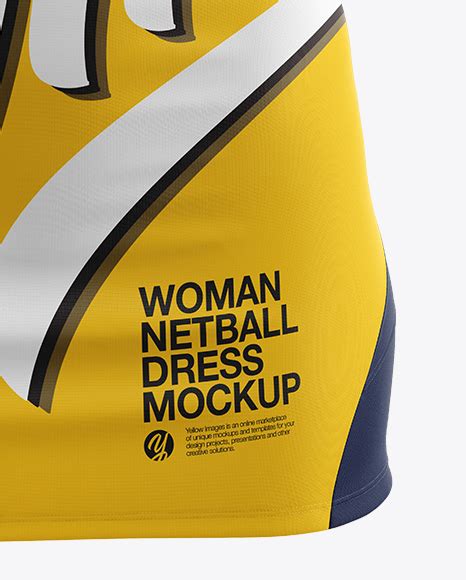 Download Free Netball Dress HQ Mockup - Front View PSD Generator Images