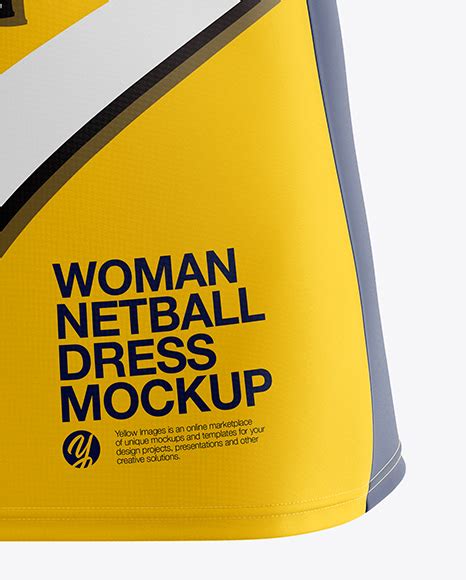 Download Free Netball Dress HQ Mockup - Front View PSD Yellowimages