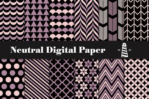 Download Free Neutral Digital Paper Pack Silhouette DXF Files