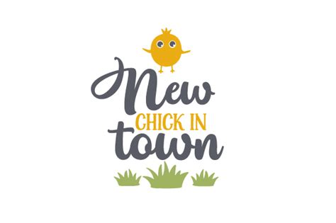 Download Free New Chick In Town Cut Design Printable