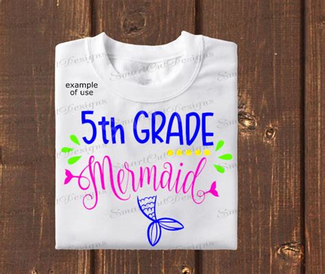 Download Free New Mermaid In Fifth Grade SVG Cut File Files DXF Files