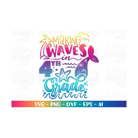 Download Free New Mermaid In Fourth Grade SVG Cut File Files