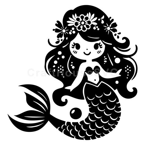 Download Free New Mermaid In Kindergarten SVG Cut File Commercial Use DXF Files