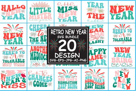 Download Free New Year 2019 Bundle 12 SVG Cut Files DXF Files