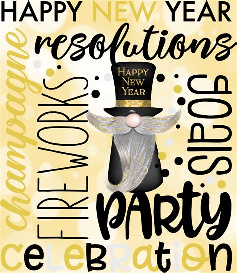 Download Free New Year Subway Art | Cut File DXF Files