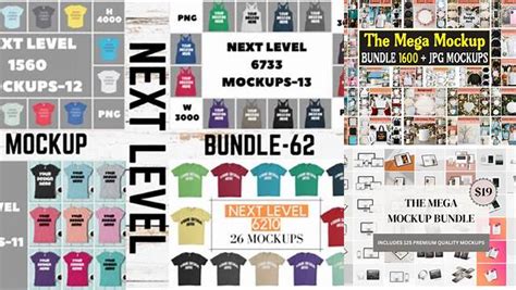 Download Free Next Level Apparel Mockup Bundle PSD Templates TIFF Files PSD Files