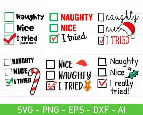 Download Free Nice Naughty I Tried DXF Files
