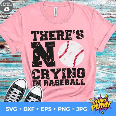 Download Free No Crying in Baseball SVG Cut File Files For Crafts