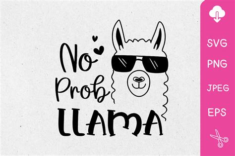 Download Free No Prob Llama SVG DXF Files