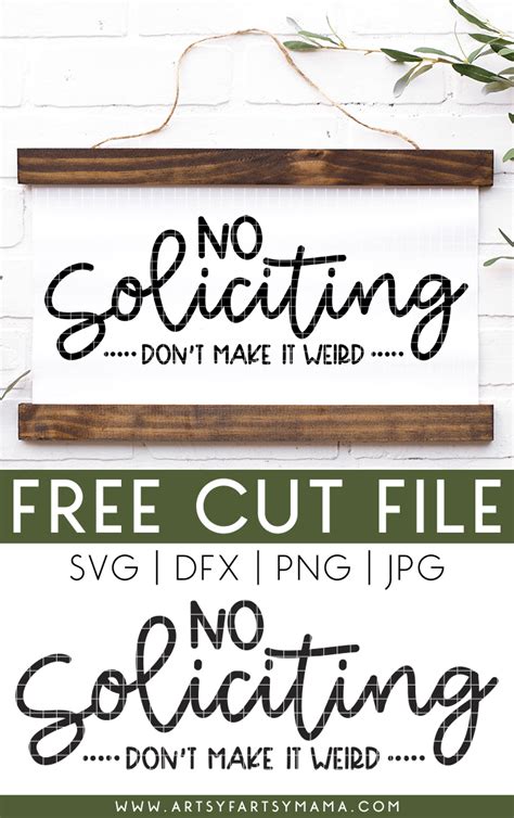 Download Free No Soliciting 2 Cut Files