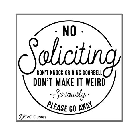 Download Free No Soliciting 2 DXF Files