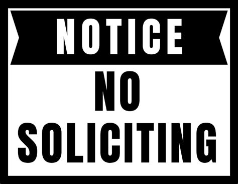 Download Free No Soliciting 2 Images