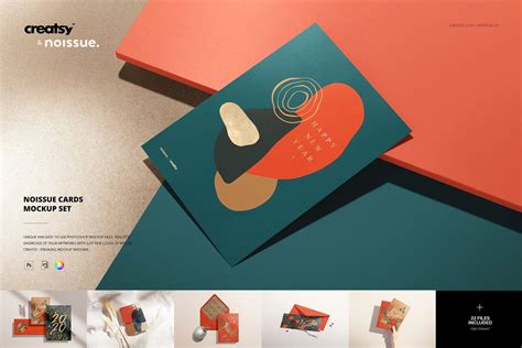 Download Free Noissue Cards Mockup Set PSD Templates Object Mockups