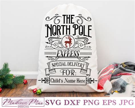 Download Free Northpole Santa Sack Commercial Use