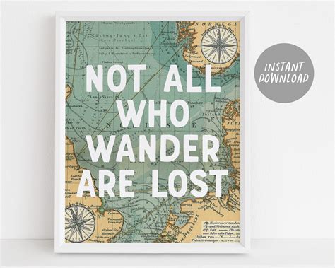 Download Free Not All Who Wander Are Lost Map Commercial Use Free PSD Mockups