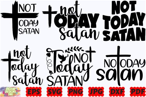 Download Free Not Today Satan Jesus Files For Crafts