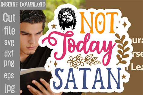 Download Free Not Today Satan SVG Cut File Commercial Use