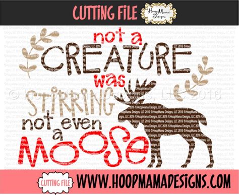 Download Free Not a Creature Was Stirring Not Even A Moose Files DXF Files