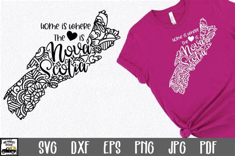 Download Free Nova Scotia SVG File - Canada Mandala Design Files DXF Files