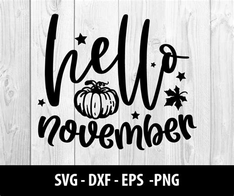 Download Free November - SVG file DXF Files