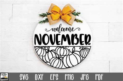 Download Free November - SVG file For Crafts