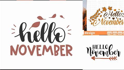 Download Free November SVG For Crafts