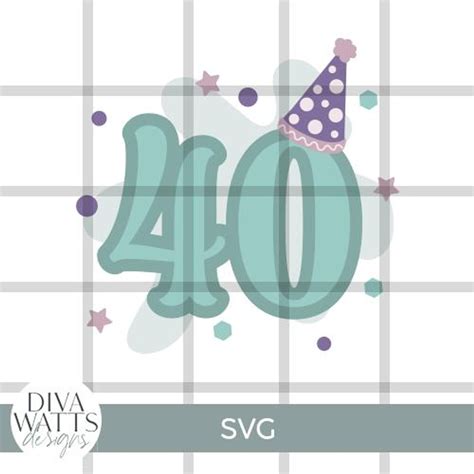 Download Free Number 40 SVG / DXF / EPS Files Cut Files