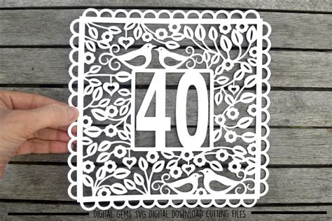 Download Free Number 40 SVG / DXF / EPS Files Printable