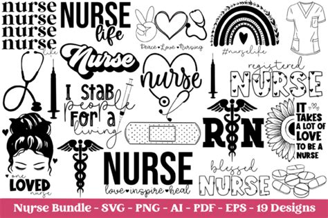 Download Free Nurse SVG Bundle Files Free PSD Mockups