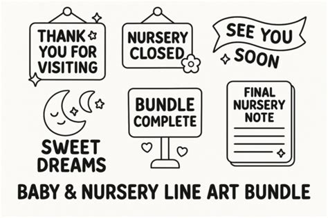 Download Free Nursery Sign Bundle Cameo