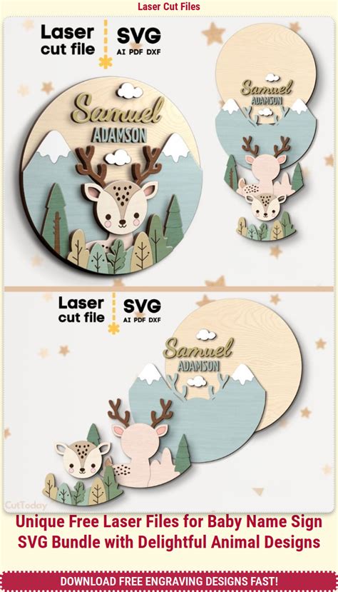 Download Free Nursery Sign Bundle Cut Images