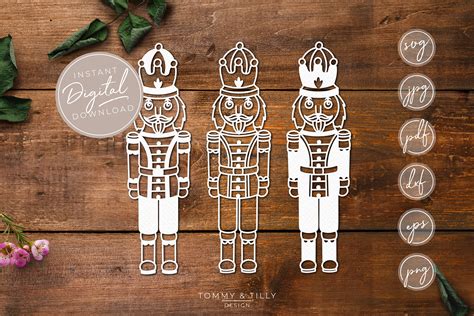 Download Free Nutcracker Layered SVG Cut File Commercial Use DXF Files