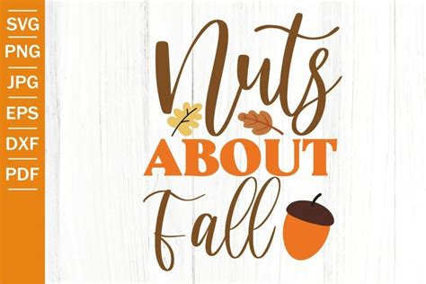 Download Free Nuts about fall SVG Commercial Use For Crafts