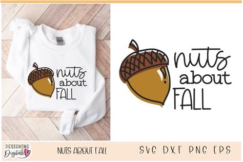 Download Free Nuts about fall SVG Easy Edite