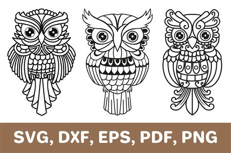 Download Free O For Owl - SVG File, DXF File Silhouette Free PSD Mockups