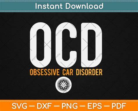 Download Free OCD Obsessive Crafting Disorder SVG and DXF Cut File DXF Files