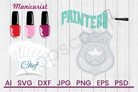 Download Free Occupation Bundle, SVG Files, DXF Files, Cuttable Files for Cricut Machine