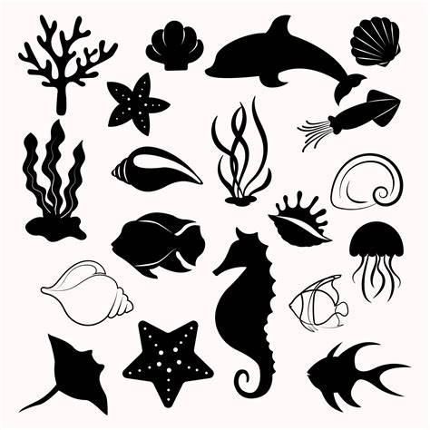 Download Free Ocean Creatures SVG Bundle Easy Edite